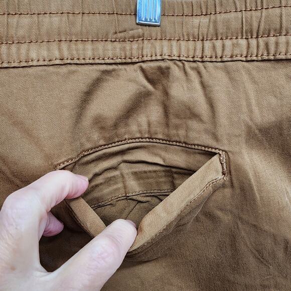 NWT No Boundaries Men’s XL 40-42 Jogger Shorts Brown Stretch Twill Elastic Waist - Picture 6 of 13